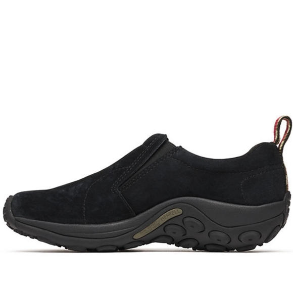 Merrell Black Suede Jungle Moc Mens 10 Wide Width Slip-On Loafers Comfort Shoes‎ main image 6